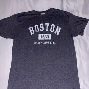 Delta Dark Gray Boston Massachusetts Tee